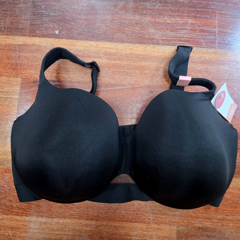 Cacique Black Comfort Bliss Full Coverage Underwire Bra 40G Balconette NWT